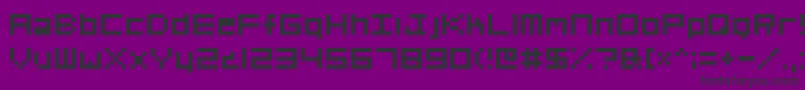 OrgV01 Font – Black Fonts on Purple Background