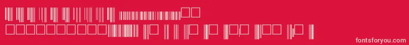 フォントV200014 – 赤い背景にピンクのフォント