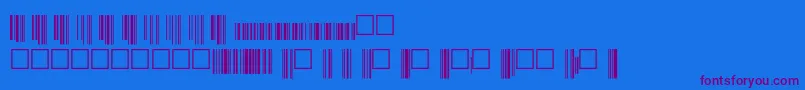 V200014 Font – Purple Fonts on Blue Background