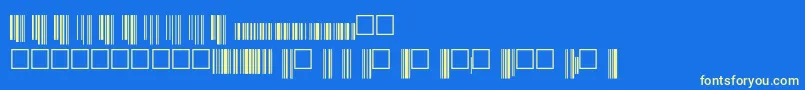 V200014 Font – Yellow Fonts on Blue Background