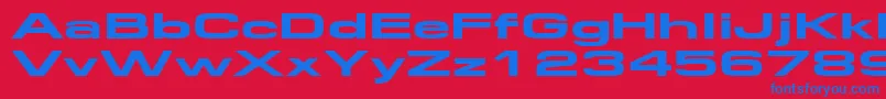 Federationwide Font – Blue Fonts on Red Background