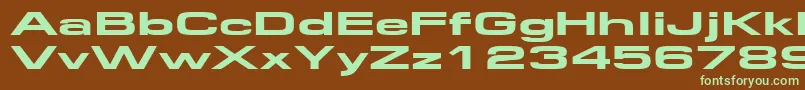 Federationwide Font – Green Fonts on Brown Background