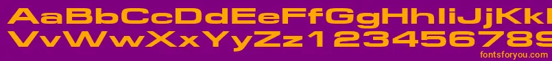 Federationwide Font – Orange Fonts on Purple Background