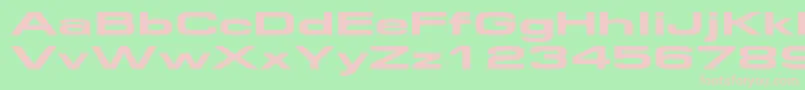 Federationwide Font – Pink Fonts on Green Background