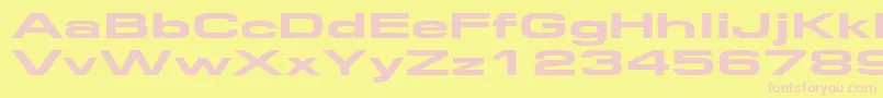 Federationwide Font – Pink Fonts on Yellow Background