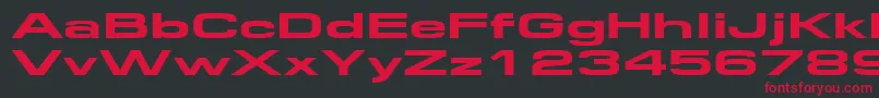 Federationwide Font – Red Fonts on Black Background