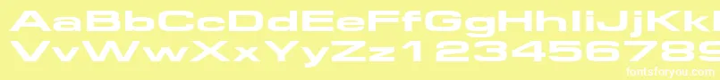 Federationwide Font – White Fonts on Yellow Background