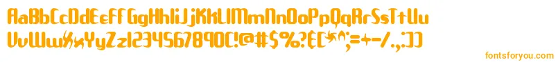 UnexploredGalaxiesBrk Font – Orange Fonts on White Background