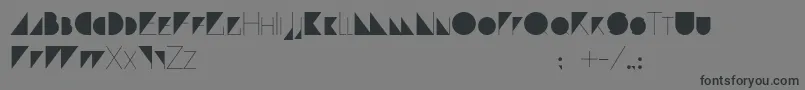Paranoid Font – Black Fonts on Gray Background