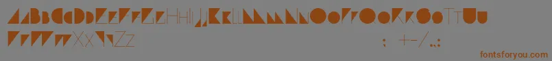 Paranoid Font – Brown Fonts on Gray Background