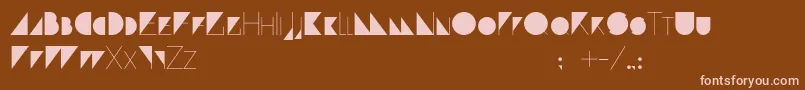 Paranoid Font – Pink Fonts on Brown Background