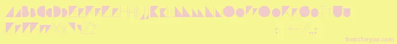 Paranoid Font – Pink Fonts on Yellow Background