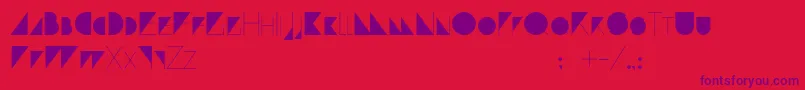 Paranoid Font – Purple Fonts on Red Background