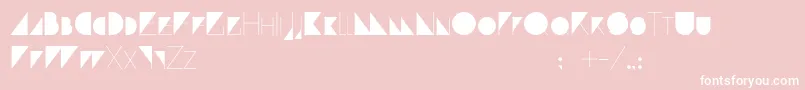 Paranoid Font – White Fonts on Pink Background