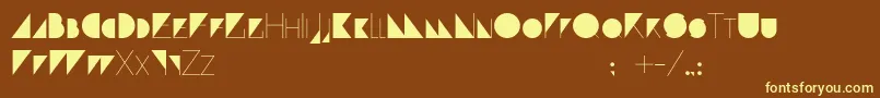Paranoid Font – Yellow Fonts on Brown Background