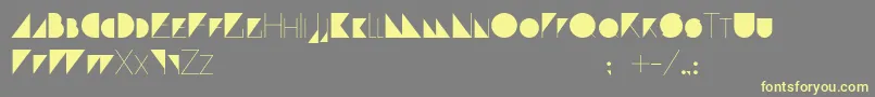 Paranoid Font – Yellow Fonts on Gray Background