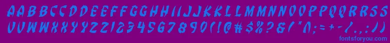More about Eggrolltitleital Font Eggrolltitleital Font – Blue Fonts on Purple Background
