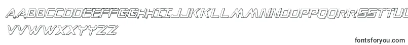 WarEagle3DCondensedItalic-fontti – englantilaiset fontit