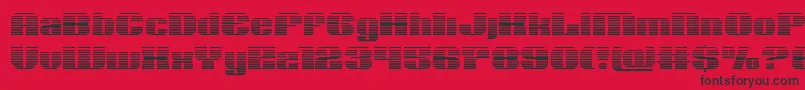 Nolocontendregrad Font – Black Fonts on Red Background