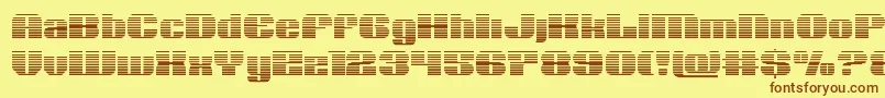Nolocontendregrad Font – Brown Fonts on Yellow Background