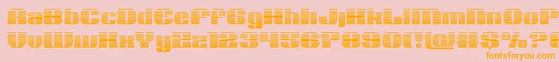 Nolocontendregrad Font – Orange Fonts on Pink Background