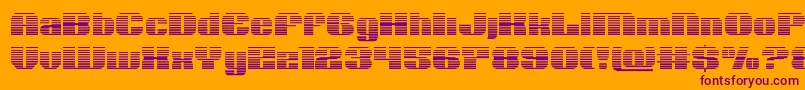 Nolocontendregrad Font – Purple Fonts on Orange Background