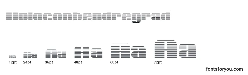 Размеры шрифта Nolocontendregrad