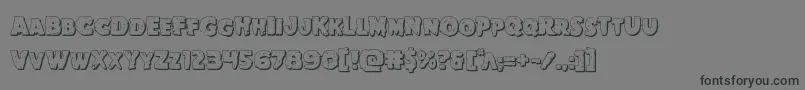 Goblincreek3D Font – Black Fonts on Gray Background