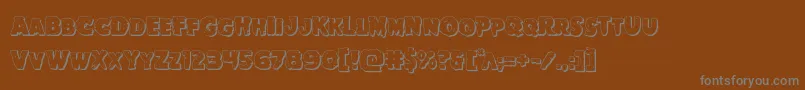 More about Goblincreek3D Font Goblincreek3D Font – Gray Fonts on Brown Background