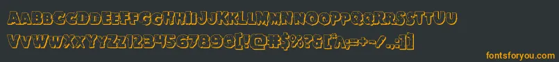 Goblincreek3D Font – Orange Fonts on Black Background
