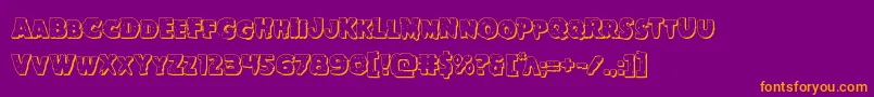 Goblincreek3D Font – Orange Fonts on Purple Background