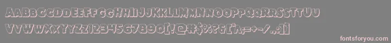 Goblincreek3D Font – Pink Fonts on Gray Background