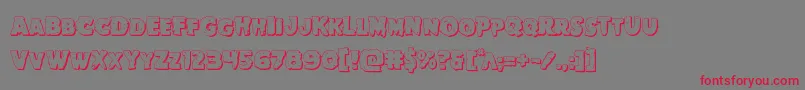 Goblincreek3D Font – Red Fonts on Gray Background