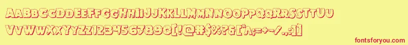 Goblincreek3D Font – Red Fonts on Yellow Background