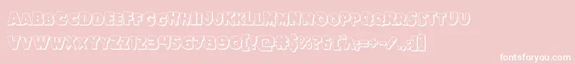 Goblincreek3D Font – White Fonts on Pink Background