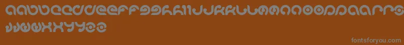 More about Kioshima Font Kioshima Font – Gray Fonts on Brown Background