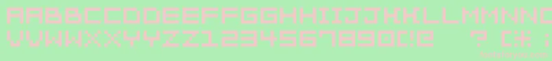 Bittrip7srb Font – Pink Fonts on Green Background