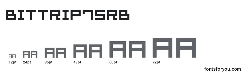 Размеры шрифта Bittrip7srb