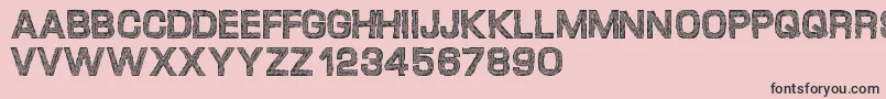 Desgarvuda Font – Black Fonts on Pink Background