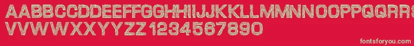 Desgarvuda Font – Green Fonts on Red Background