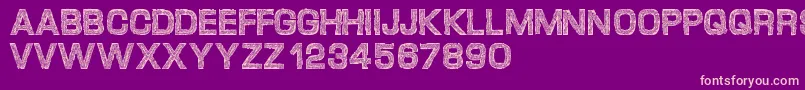 Desgarvuda Font – Pink Fonts on Purple Background