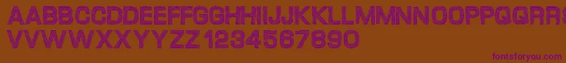 Desgarvuda Font – Purple Fonts on Brown Background