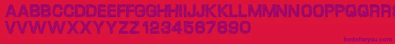 Desgarvuda Font – Purple Fonts on Red Background