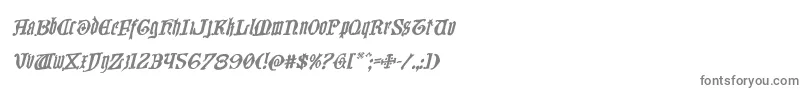Westdelphiarotal Font – Gray Fonts on White Background