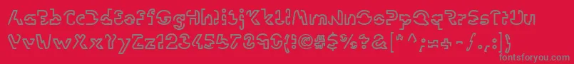 Linotypevision Font – Gray Fonts on Red Background