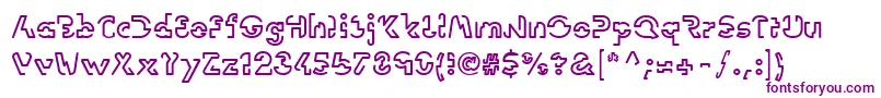 Linotypevision Font – Purple Fonts on White Background