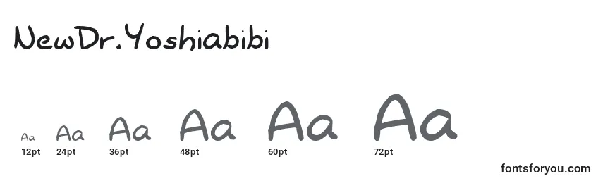 Размеры шрифта NewDr.Yoshiabibi