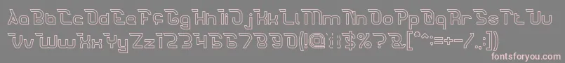 CrumbleHollow Font – Pink Fonts on Gray Background