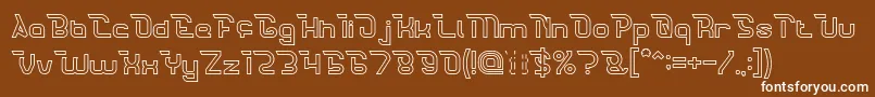 CrumbleHollow Font – White Fonts on Brown Background