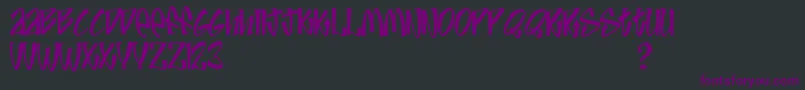 Шрифт Jive – фиолетовые шрифты на чёрном фоне
